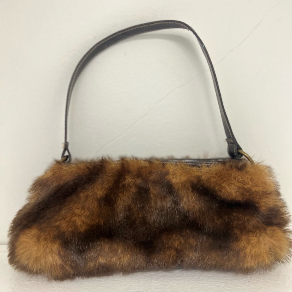 Steve Madden Brown Faux Fur tiny purse 👜